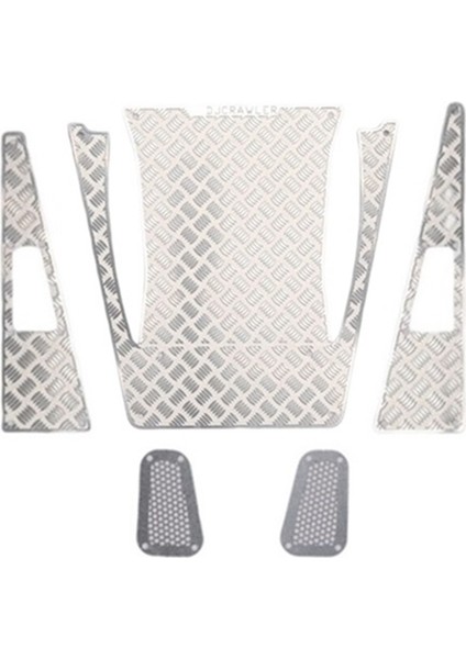 Metal Çelik Kaput Kızak Plakası Dekoratif Sac Giriş Izgarası Trim Için TRX4M 1/18 Rc Araba Yükseltme Parçaları, 1 (Yurt Dışından)
