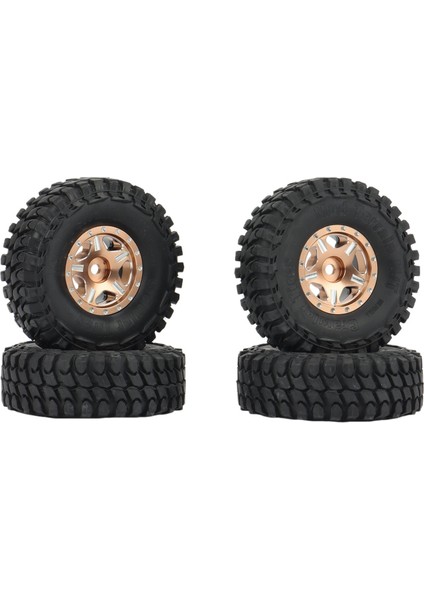 4 Adet 54MM 1.0 Beadlock Tekerlek Jantları Lastik Seti 1/24 Rc Paletli Araba Eksenel SCX24 90081 AXI00001 Yükseltme Parçaları, 3 (Yurt Dışından)