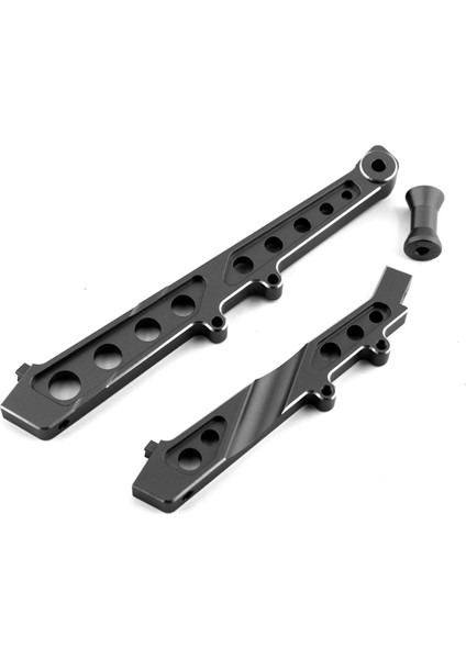 Arrma 1/7 Sınırsız Ihlal 6s Rc Araba Yükseltme Parçaları Aksesuarları Için Alüminyum Ön ve Arka Şasi Desteği, Siyah (Yurt Dışından)