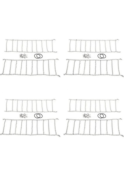 8 Adet Metal 120MM 1.9 Inç Lastikler Kar Zinciri 1/10 Rc Kaya Paletli-4 Trx4 Eksenel SCX10 90046 (Yurt Dışından)