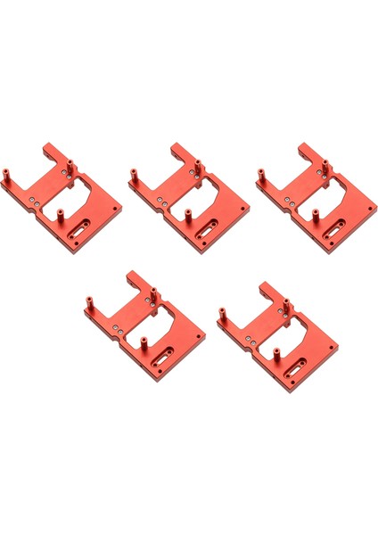 5x Rc Araba Metal Direksiyon Servo Depo Sabit Montaj Braketi B14 B24 C14 C24 Q65 Mn D90 D99S MN45, Kırmızı (Yurt Dışından)