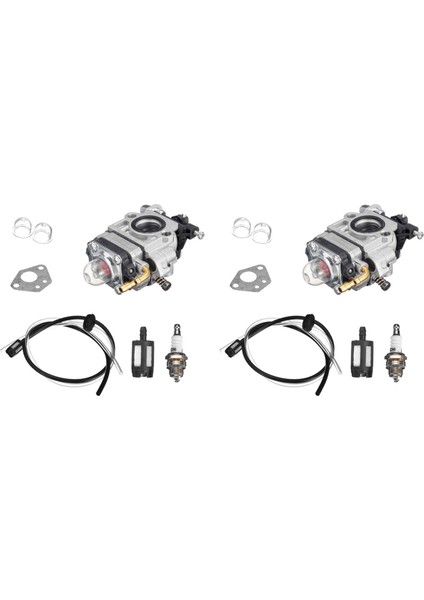 2x Motosiklet Karbüratör 15MM 2 Zamanlı Karbüratör 43CC 47CC 49CC 50CC 52CC Scooter Atv Dirt Bike Çim Biçme Makinesi (Yurt Dışından)