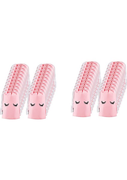 100 Parça Kirpik Bakım Çantaları Plastik Makyaj Çantaları Tuvalet Makyaj Çantası Ipli Pembe, L ile Kozmetik Seyahat (Yurt Dışından)