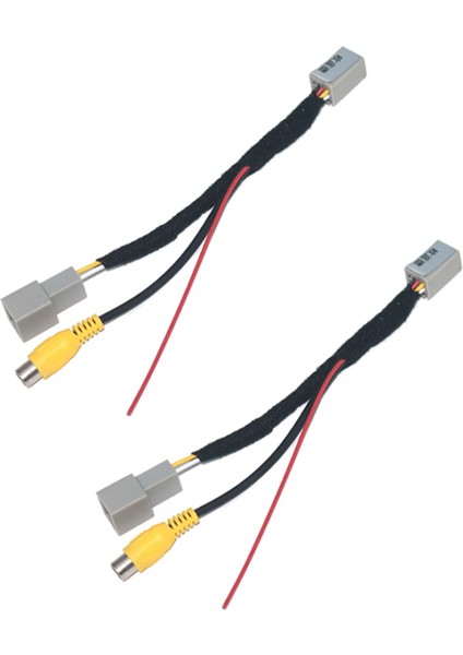 2 Adet Araç Dikiz Kamera Rca Video Ters Kamera Dönüştürme Kablosu Adaptörü Asx Gf Zj Için (Yurt Dışından)