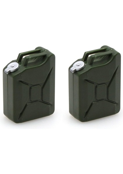 2 Adet Mini Simülasyon Yakıt Tankı Dekorasyon Araçları Eksenel SCX10 90046 AXI03007 Trx4 D90 Rc Paletli, Yeşil (Yurt Dışından)