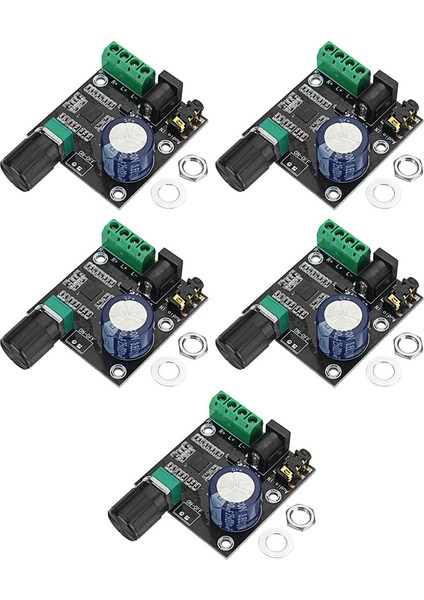 5x PAM8610 Çift Kanallı Dc 12 V Hd Saf Dijital Ses Stereo Amplifikatör Kurulu D Sınıfı 15 W x 2 Yüksek Güç Amplifikatörü Modülü (Yurt Dışından)