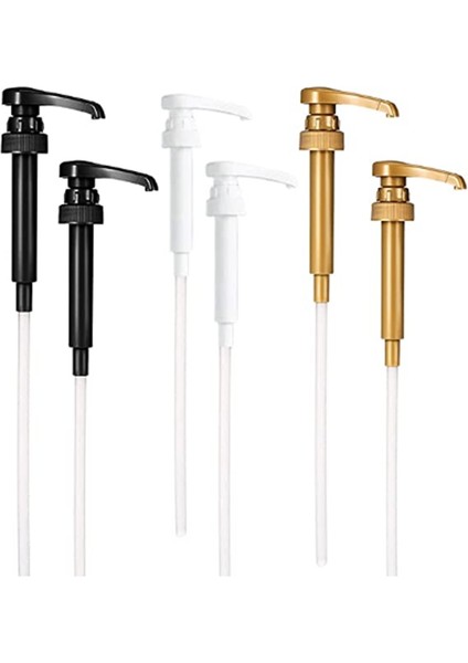 Kahve Şurubu Pompa Dispenseri, 750ML / 25.4 Oz Şurup Şişesi Için 6 Paket Şurup Pompası, Kahve Şurubu Şişesi Için 3 Renk Pompaları (Yurt Dışından)