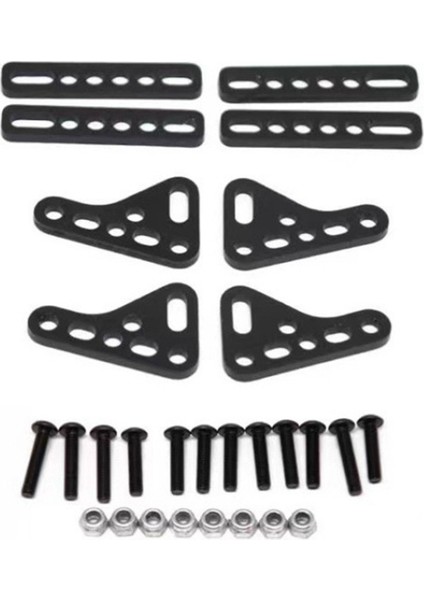 SCX10 Trx4 Trx6 1/8 1/10 Uzaktan Kumanda Tırmanma Araba Metal Emiciler Braketi Amortisör Montaj Standı, Siyah (Yurt Dışından)