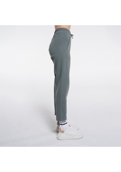 Lucky Haki Kadın Scuba Unisex Pantolon Jogger