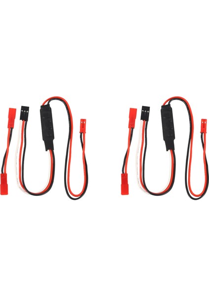 2x Ch3 Kontrol Hattı Paneli Uzaktan Kumanda Alıcı Kablosu 1/10 Rc Paletli Eksenel SCX10 (Yurt Dışından)