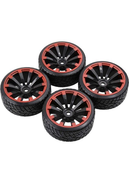 1/10 Drift Rc Araba Lastikleri Plastik Jant Sert Lastik Hex 12 mm Yolda Sürüklenen Araba B Için (Yurt Dışından)