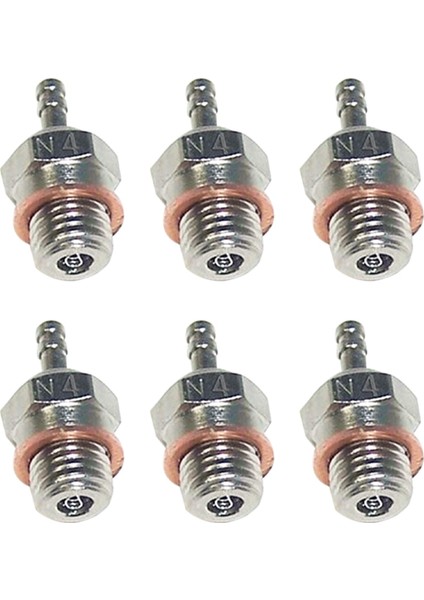 6x N4 Sıcak Kızdırma Bujisi 70117 1/10 1/8 Rc Kamyon Nitro Motor Parçaları (Yurt Dışından)