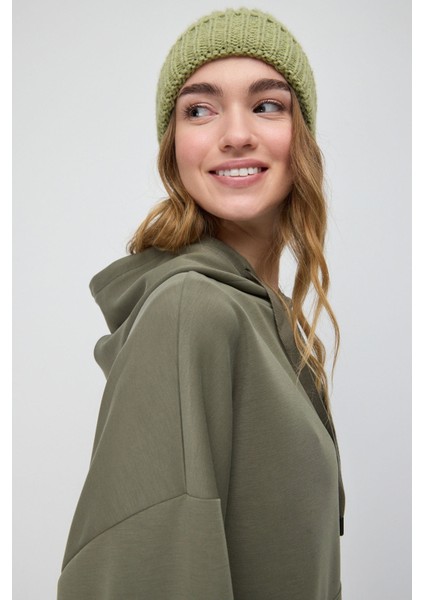 Soft Touch Kumaştan Kapüşonlu Sweatshirt
