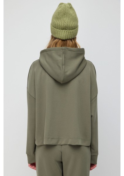 Soft Touch Kumaştan Kapüşonlu Sweatshirt