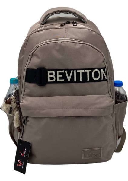 Su Itici Kumaş Unisex Vizon Okul Sırt Çantası 34200