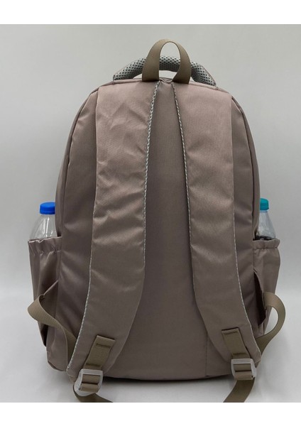 Su Itici Kumaş Unisex Vizon Okul Sırt Çantası 34200