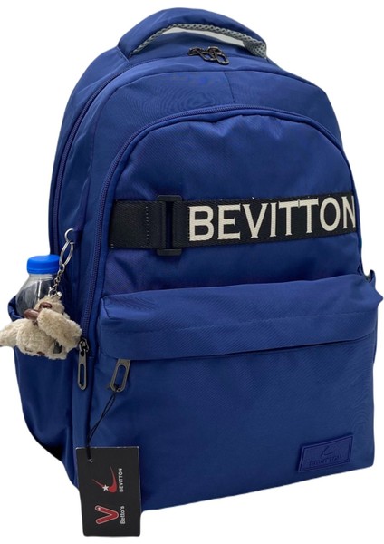 Su Itici Kumaş Unisex Lacivert Okul Sırt Çantası 34200