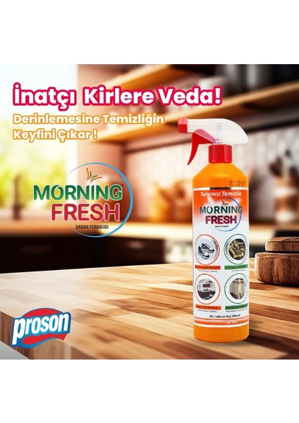 Mornıng Fresh Power Team Kir-Leke ve Yağ Çözücü "turuncu Güç" 750 ml