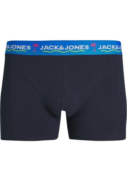 Jacthomas Solıd Trunks 3 Pack Erkek Lacivert Boxer 12250609-NavyBlazer