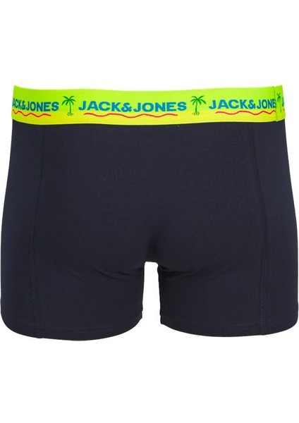 Jacthomas Solıd Trunks 3 Pack Erkek Lacivert Boxer 12250609-NavyBlazer