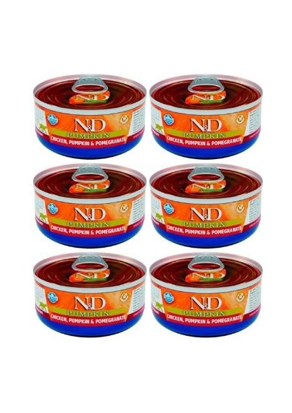 Nd Tavuk&nar&bal Kabaklı Yetişkin Kedi Konservesi 6X70GR