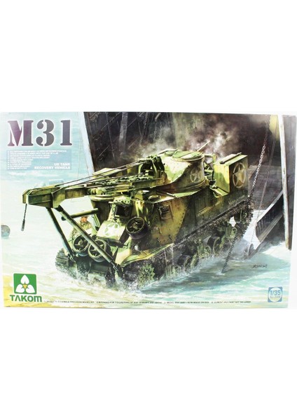 2088 1/35 Ölçek, Us M31 Tank Kurtarıcı, Plastik Model Kiti