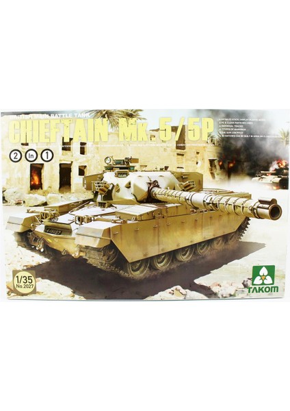 2027 1/35 Ölçek, Ingiliz Ana Muharebe Tankı, Chieftain Mk.5/p (2 In 1), Plastik Model Kiti