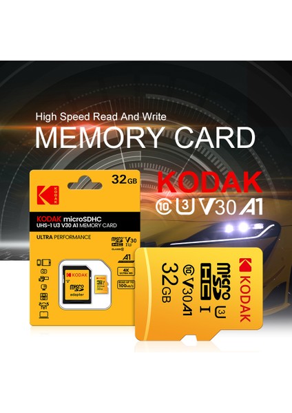 32Gb.Micro Sd Hafıza Kartı Clas 10 4K Uv3 V30 A1 Ultra Performans Hafıza Kartı Orjinal