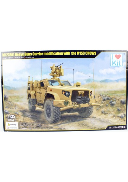63537 1/35 Ölçek M1278A1, (M153 Crows) Ağır Silahlı Zırhlı Araç Plastik Model Kiti