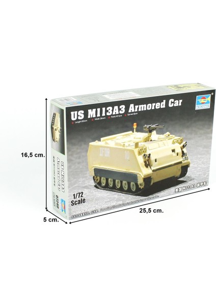 07240 1/72 Ölçek M113A3 Zırhlı Personel Taşıyıcı, Plastik Model Kiti fırsatları