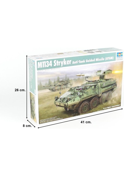 00399 1/35 Ölçek, M1134 Stryker (ATGM) Tanksavar Güdümlü Füze, Plastik Model Kiti indirimleri