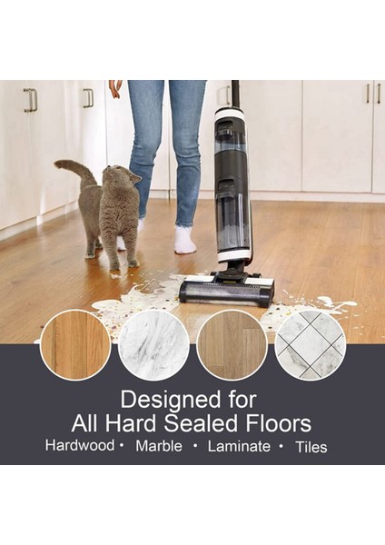 Ifloor3 / Floor One S3 Elektrikli Süpürge Için 10 Adet Yedek Parça Kiti, 4 Rulo Fırça + 6 Hepa Filtre 1 (Yurt Dışından)