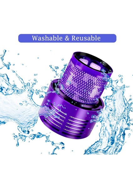 V10 Elektrikli Süpürge Aksesuarları Için Uyumlu Yedek Parçalar Hepa Filtresi DY-969082-01'I Değiştirin (Yurt Dışından) modelleri