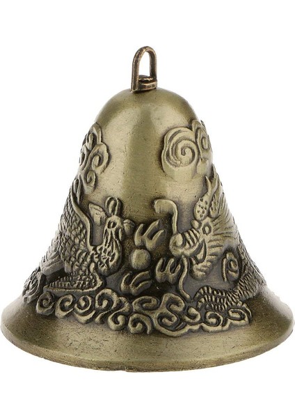 Mini-Feng Shui Çin Ejderha Charm Bell ve Phoenix Şekil Dekor (Yurt Dışından)