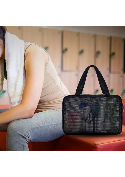-Kapasiteli Banyo Çantası Taşınabilir Taşınabilir Saklama Çantası Örgü Drenaj Banyo Çantası (Yurt Dışından) fiyatları