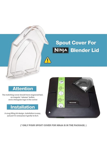 Nınja 72OZ Meyve Sıkacağı Aksesuarlarına Uygun, Değiştirilebilir Şeffaf Kapak, Mikser Kapağı Yedek Parça NJ600 (Yurt Dışından) fırsatları