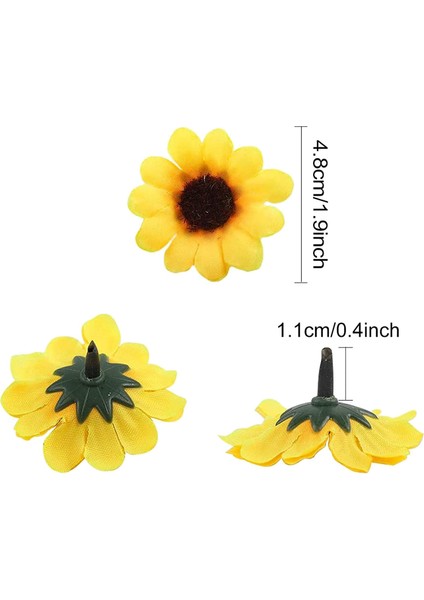 50 Adet Yapay Ayçiçeği Kafaları Kumaş Ayçiçeği Kafaları Düğün Dekorasyon Için Gelin Buketi Dıy El Sanatları (Yurt Dışından) fiyatları