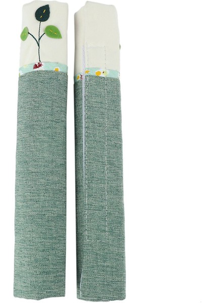 1 Çift Pamuk Kapı Kolu Buzdolabı Kapı Tokmağı Kapakları Pratik Çift Kapılı Buzdolabı Eldiven Koruyucu Ev (Yurt Dışından) indirimleri