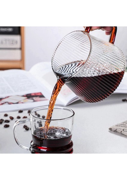 Kahve Sunucusu Üzerine Dökün Dikey Cam Cezve Damla Kahve Paylaşımı Için Isıya Dayanıklı Barista Su Isıtıcısı -350ML (Yurt Dışından)