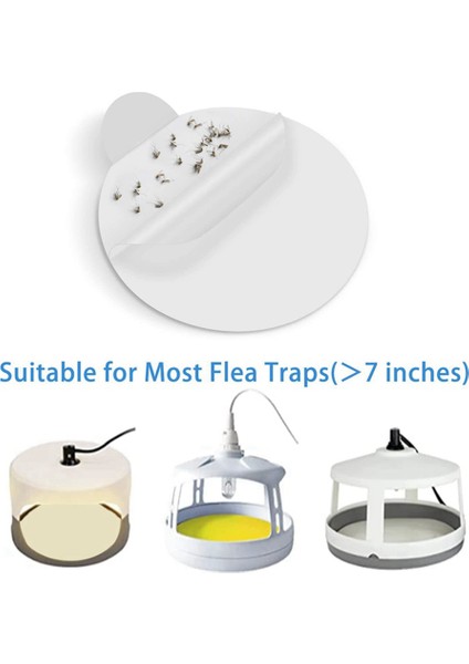 50 Adet Pire Tuzağı Dolum Diskleri Yedek Kartlar, Çoğu Modele Uygun Yapışkan Kubbe Pire Yatak Tuzakları Evinizin Içinde (Yurt Dışından) modelleri