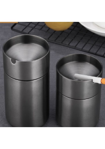 Rüzgar Geçirmez Küllük Araba Küllük Oto Araç Küllük Tutucu Dekor Siyah 11.8x7 cm (Yurt Dışından) fırsatları