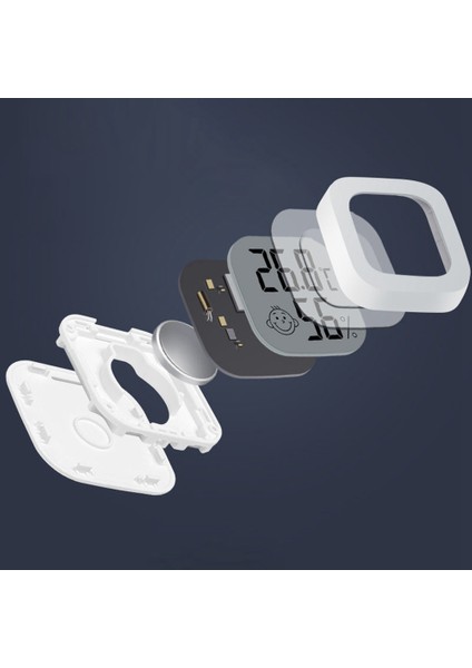 12 Adet Mini LCD Dijital Termometre Higrometre Kapalı Oda Sıcaklık Nem Ölçer Sensör Ölçer (Yurt Dışından)