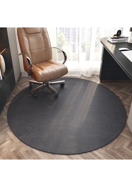 Iskandinav Retro Yuvarlak Merkezi Halı Oturma Odası Bilgisayar Sandalyesi Mat Salon Olmayan Zemin Halı Oda Olmayan Mat Siyah (Yurt Dışından) fiyatları