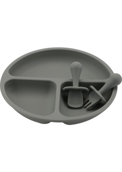 Silikon Bebek Sofra Vantuzlu Bebek Tabağı ve Taşınabilir Çatal Kaşık Çocuk Mama Kasesi Seti C (Yurt Dışından) fırsatları