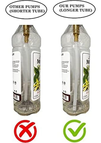 6'lı Paket Altın Şurup Pompası Mutfak Kahve Barı Aletleri 750 Ml'ye Uygun, Şişeler (Plastik) (Yurt Dışından) fiyatları