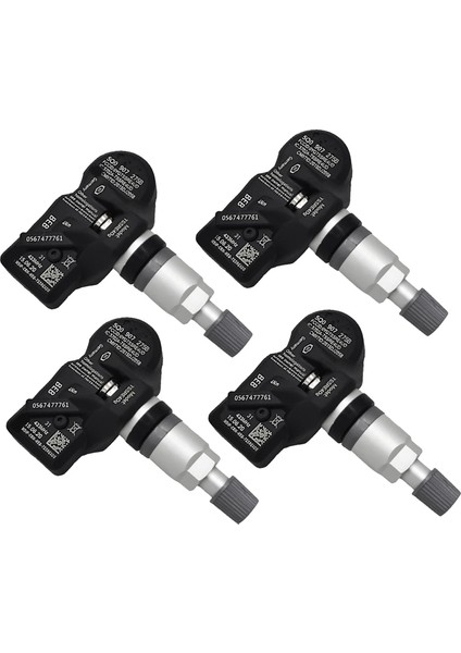 4 Adet Lastik Basıncı Sensörü Izleme Sistemi Phideon Için Tpms Sensörleri 5Q0907275B - Rs3 433MHZ (Yurt Dışından)