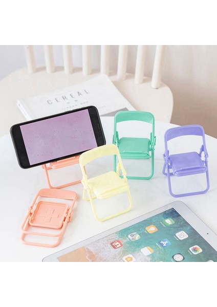 Steve Sevimli Küçük Sandalye Cep Telefonu Tutucu Masası Katlanabilir Telefon Standı Cep Telefonu Standı Tutucu Masası Mor (Yurt Dışından) fiyatları