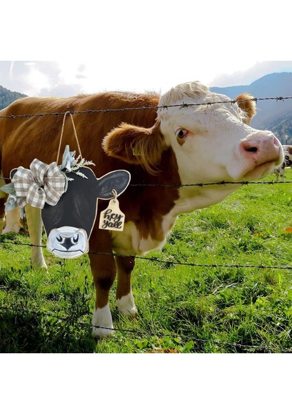 Inek Kafası Işareti Hoş Geldiniz Ön Kapı Askı El Sanatları Çiftlik Evi Bahar Sundurma Dekor Süsler Hediyeler (Yurt Dışından) modelleri
