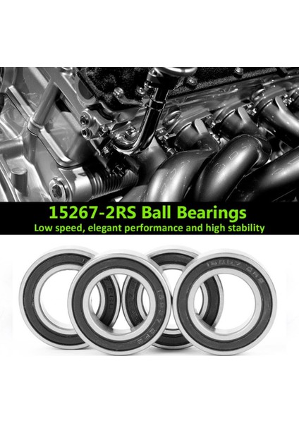 10 Adet 15267- Kauçuk Mühürlü Sabit Bilyalı Rulman 15X26X7MM Mühürlü Bilyalı Halka Bisiklet Alt Poyra Rulman (Yurt Dışından) fiyatları