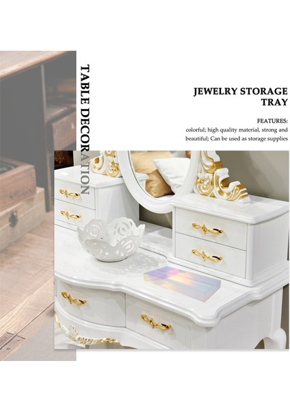 Akrilik Şeffaf Su Bardağı Tepsisi Çay Fincanı Takı Saklama Tepsisi Basit Renk Tatlı Dekoratif Tepsi (Yurt Dışından) modelleri